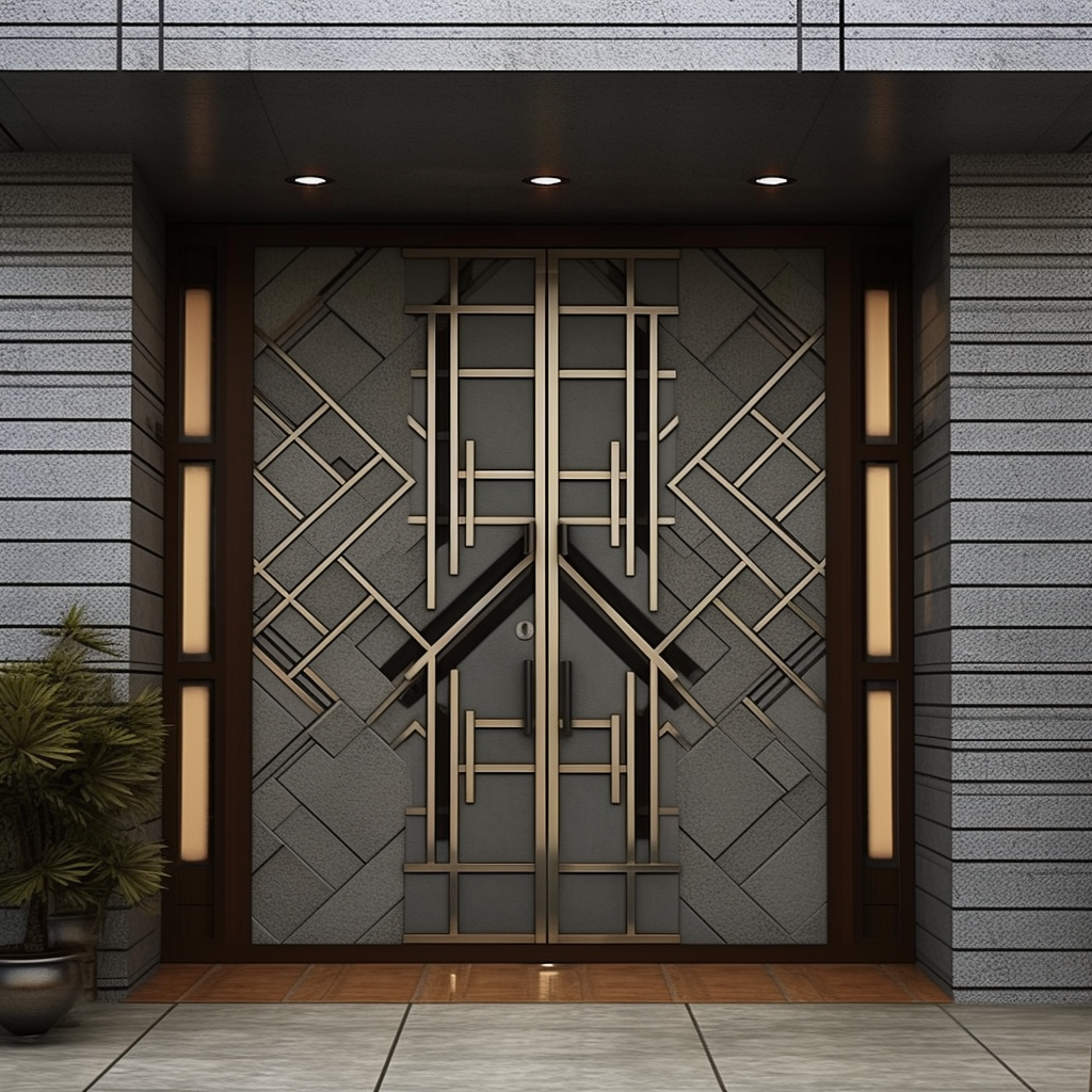 Modern Korean front door