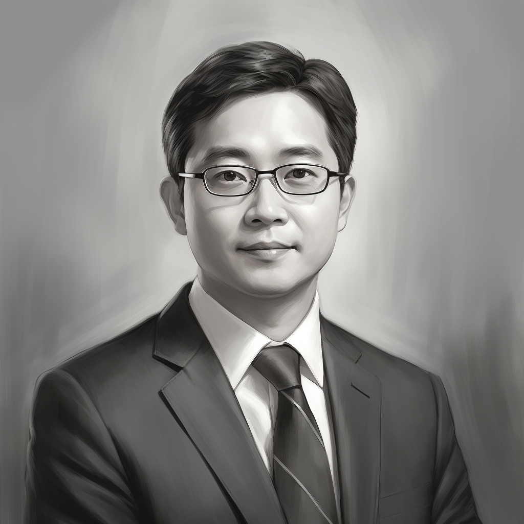 Realistic Korean Lawyer Portrait Image