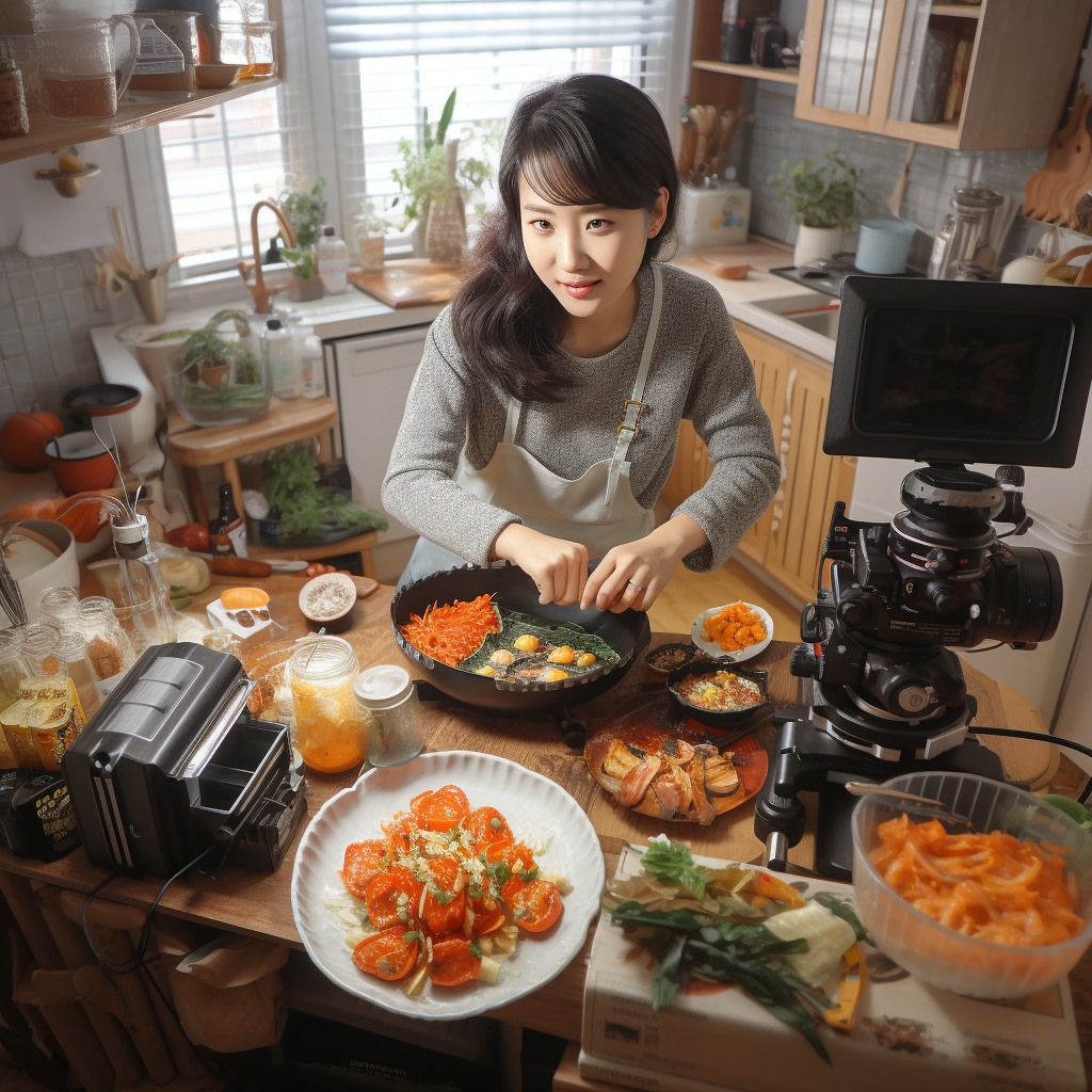 Korean-style housekeeper food preparation