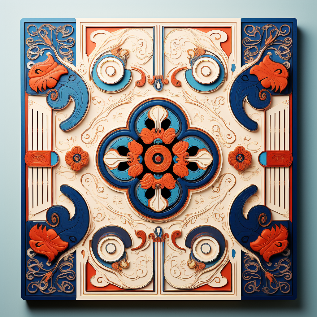 Korean traditional patterns calendar design