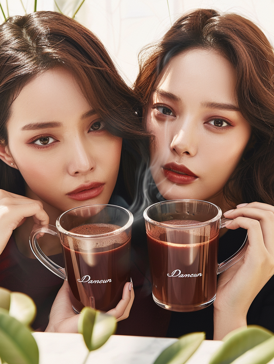 Korean women with jujube juice