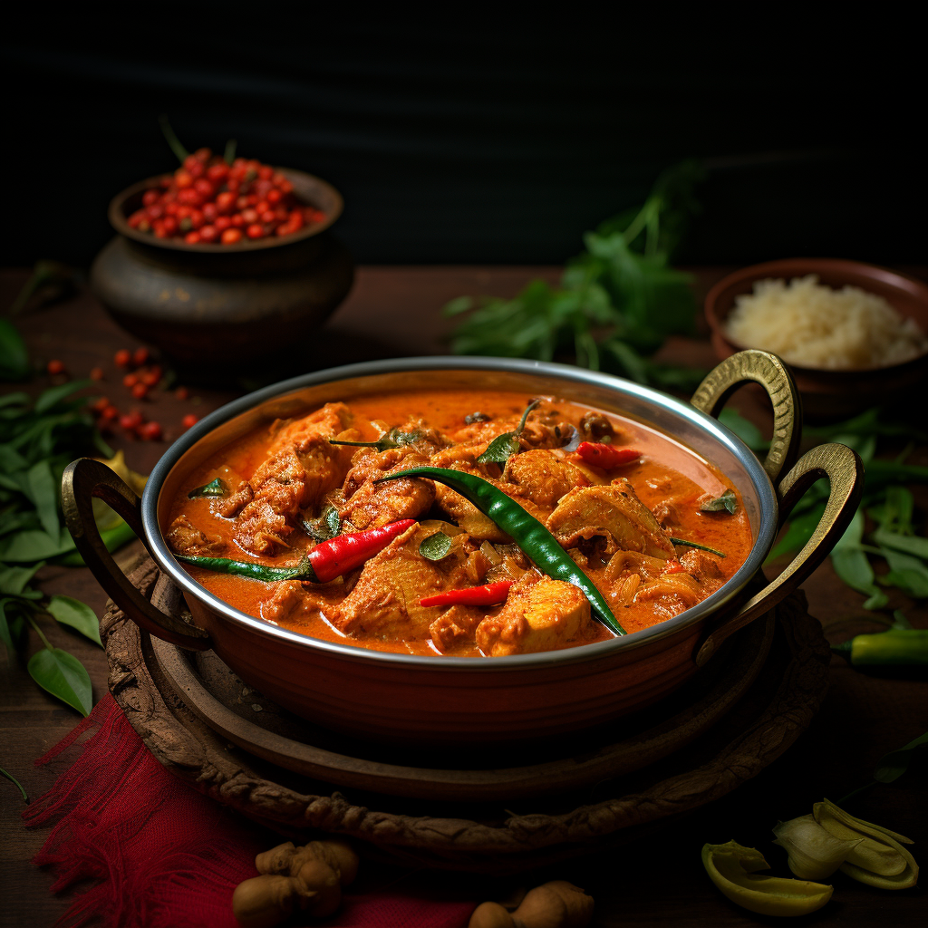 Flavorful Kozhi Chettinad Curry Dish