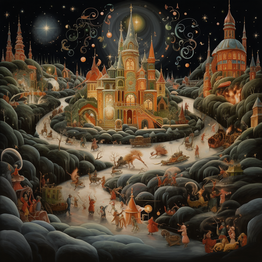 Christmas depiction by kozyndan artists