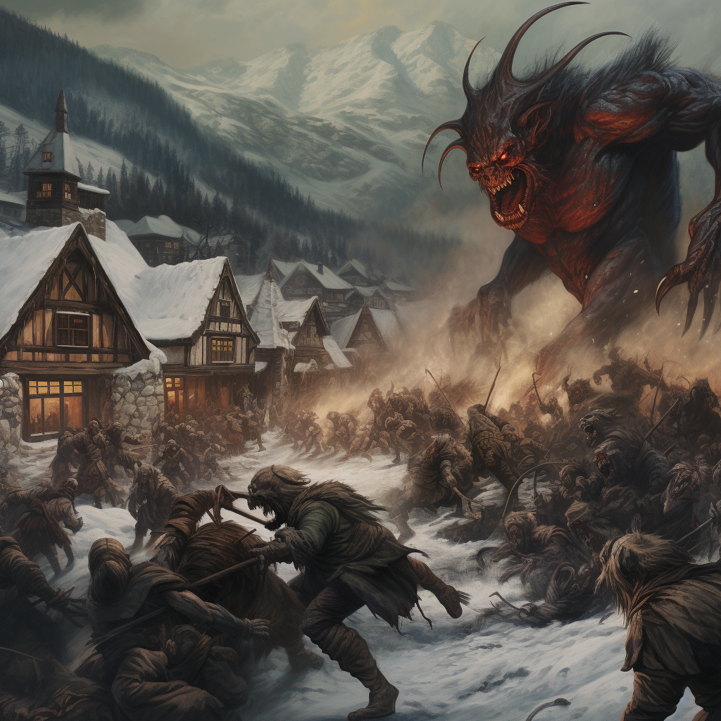 Krampus Sacred Beast in Mountain Village