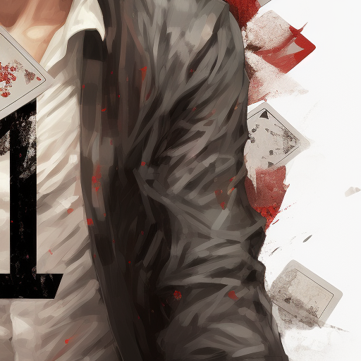 L from Death Note Counting Cards