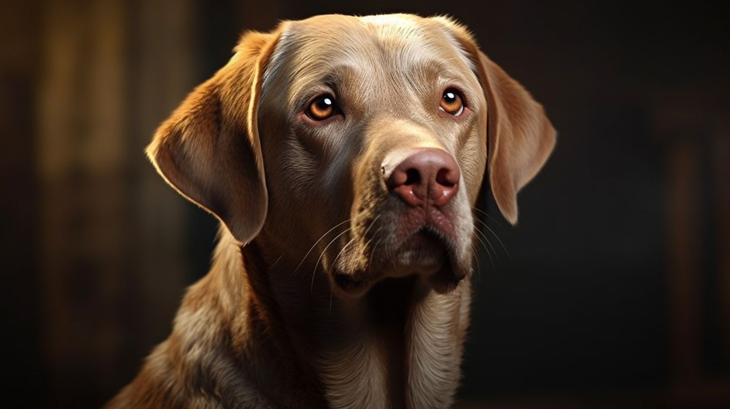 Detailed Labrador Retriever with Dramatic Flair