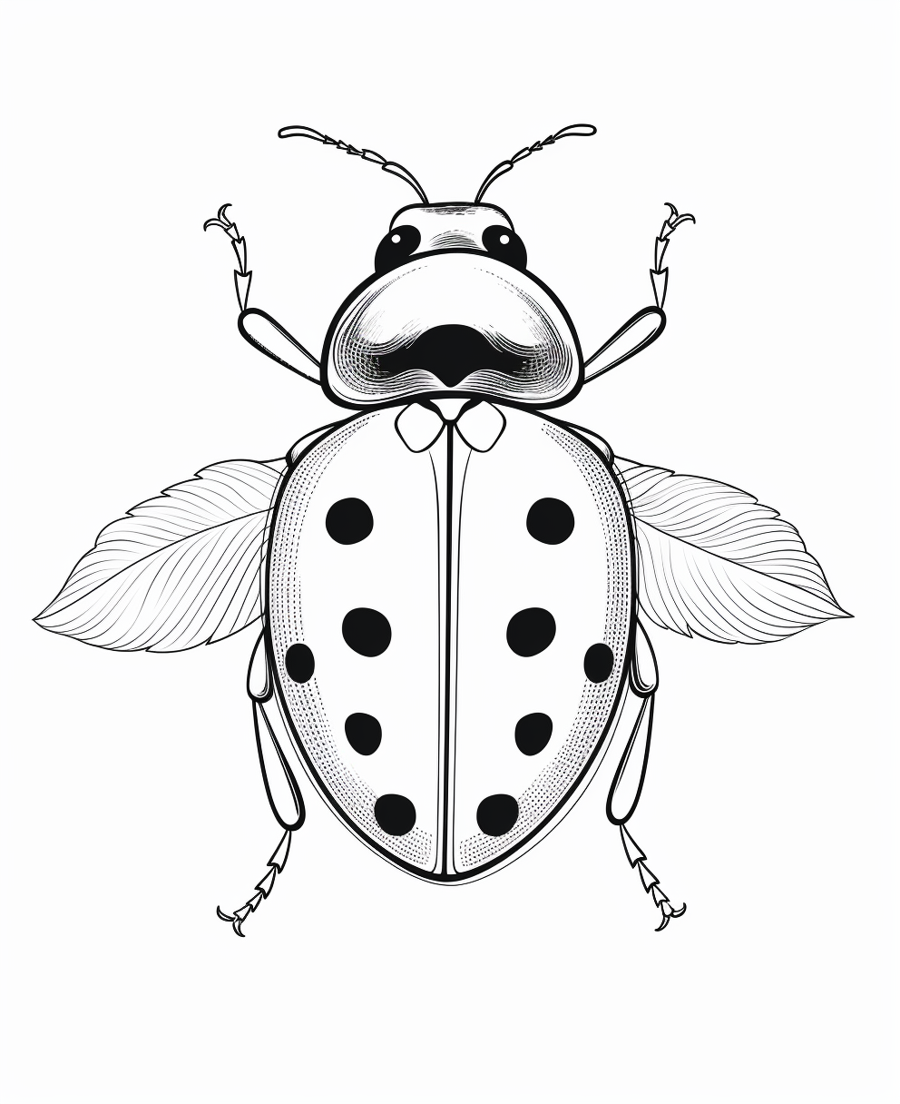 Ladybug Insect Coloring Page