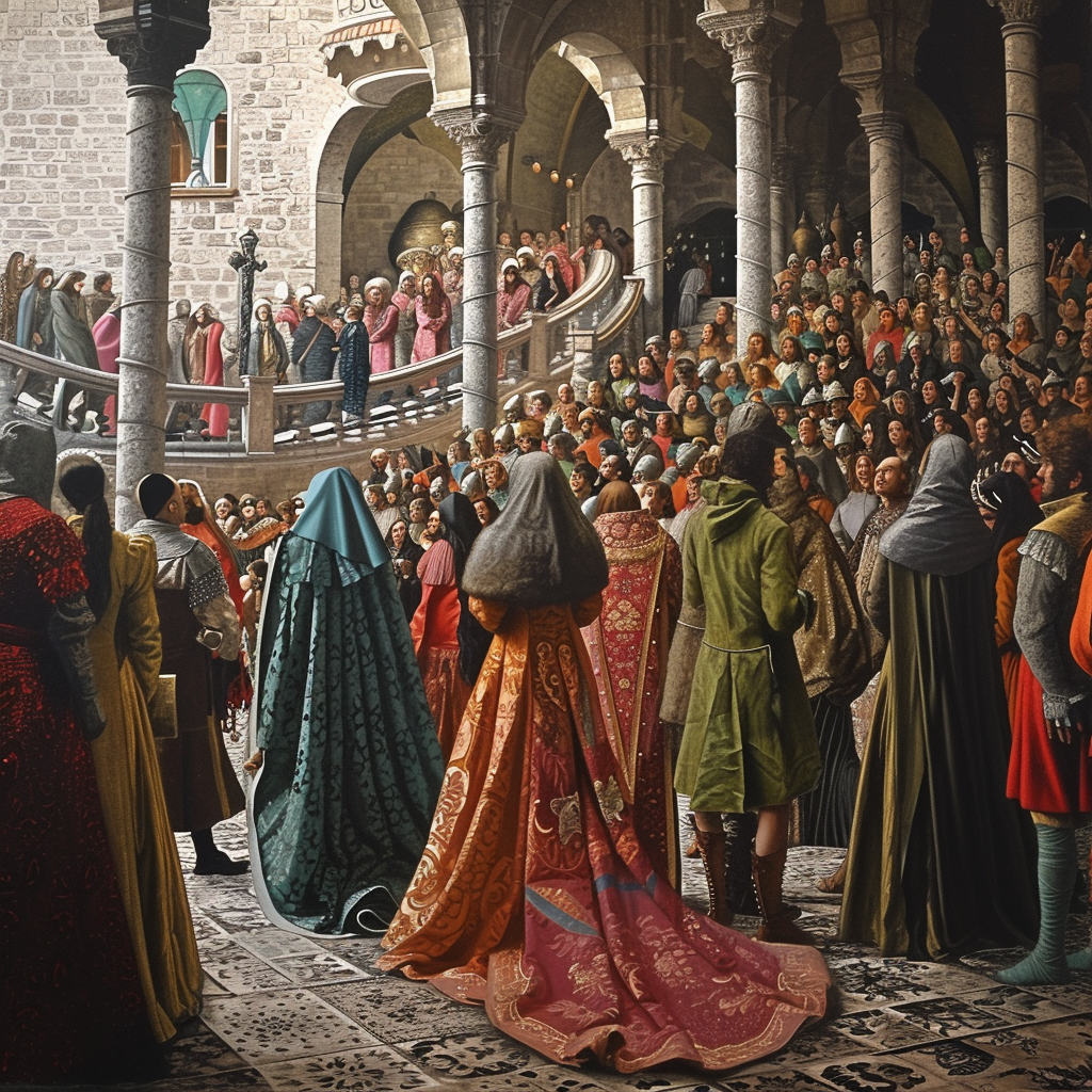 Medieval fashion show by Karl Lagerfeldt