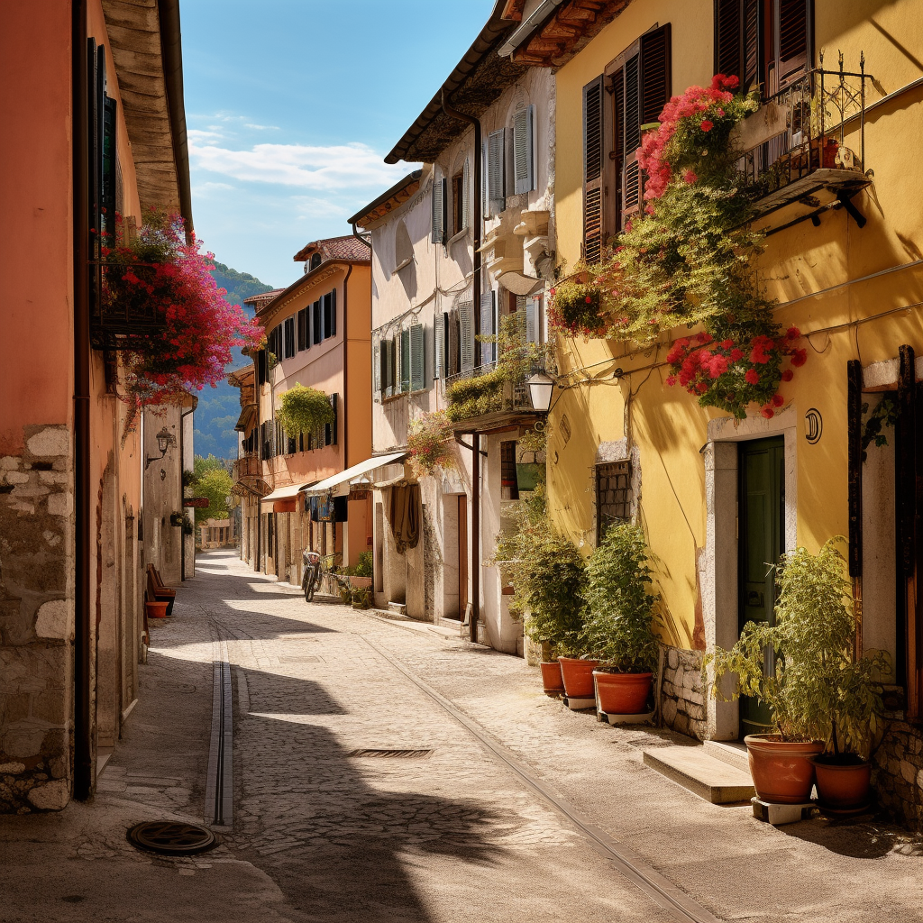 City at Lake Garda street photography