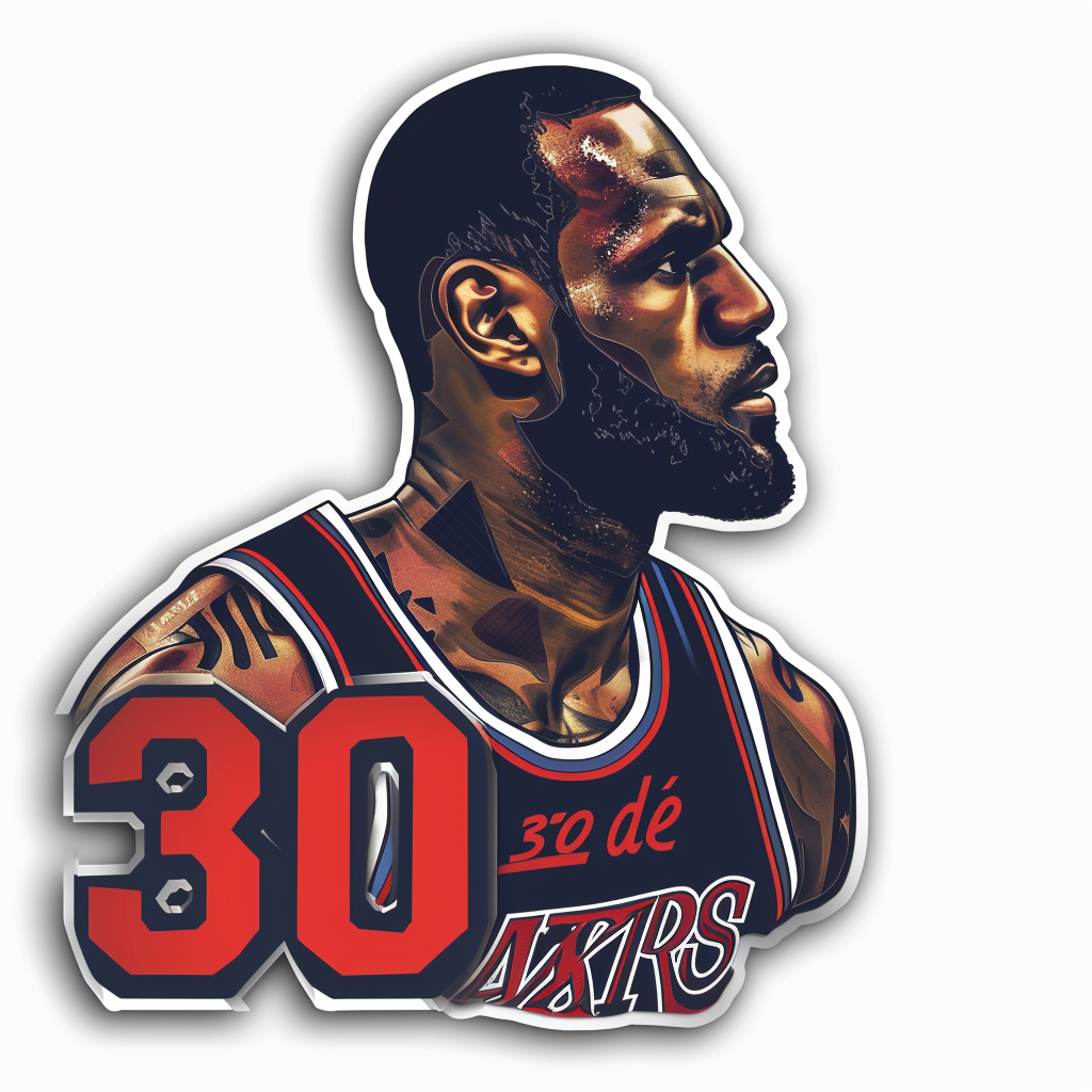 Lakers logo 30 ani sticker