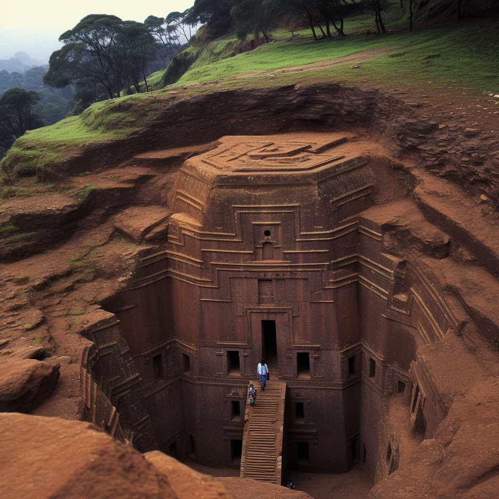 Stunning view of Lalibela, Ethiopia