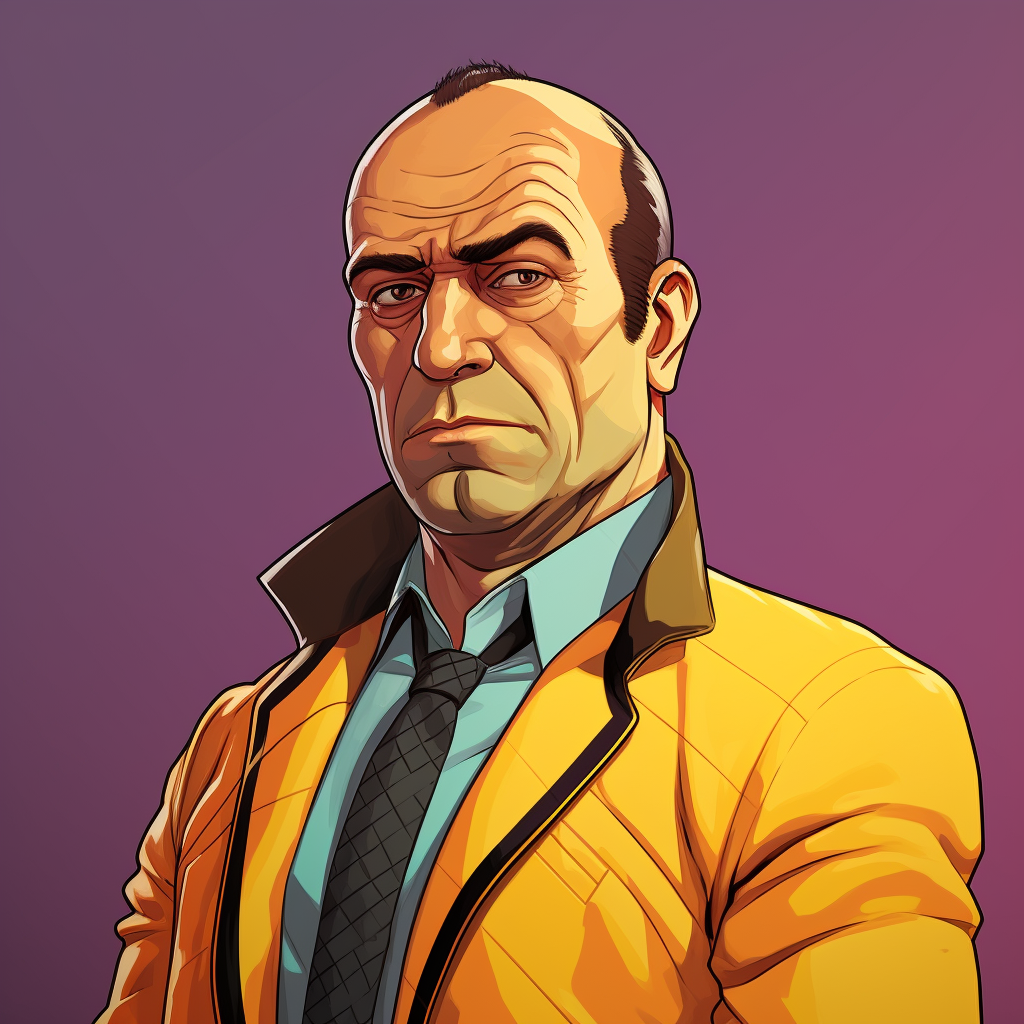 Cartoon version of Lalo Salamanca from Better Call Saul