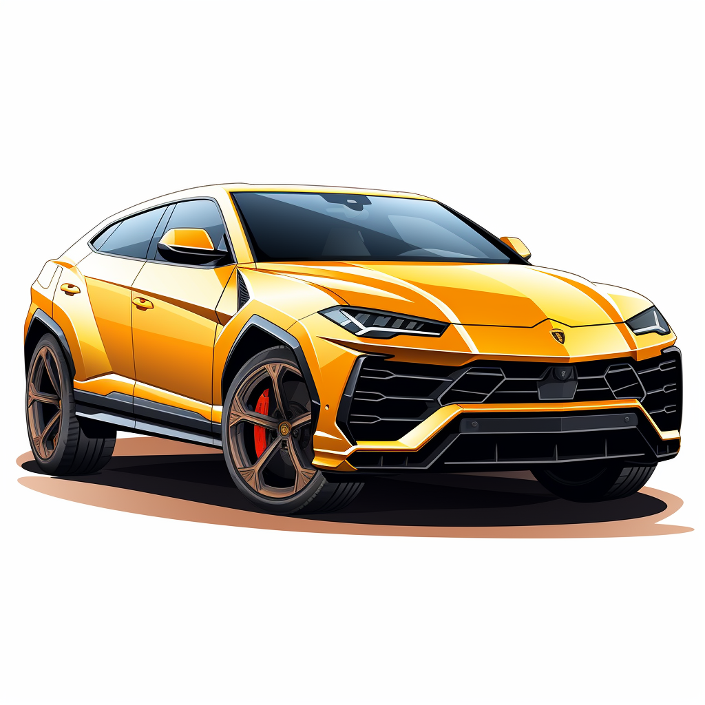 Lamborghini Urus Illustration in Vector