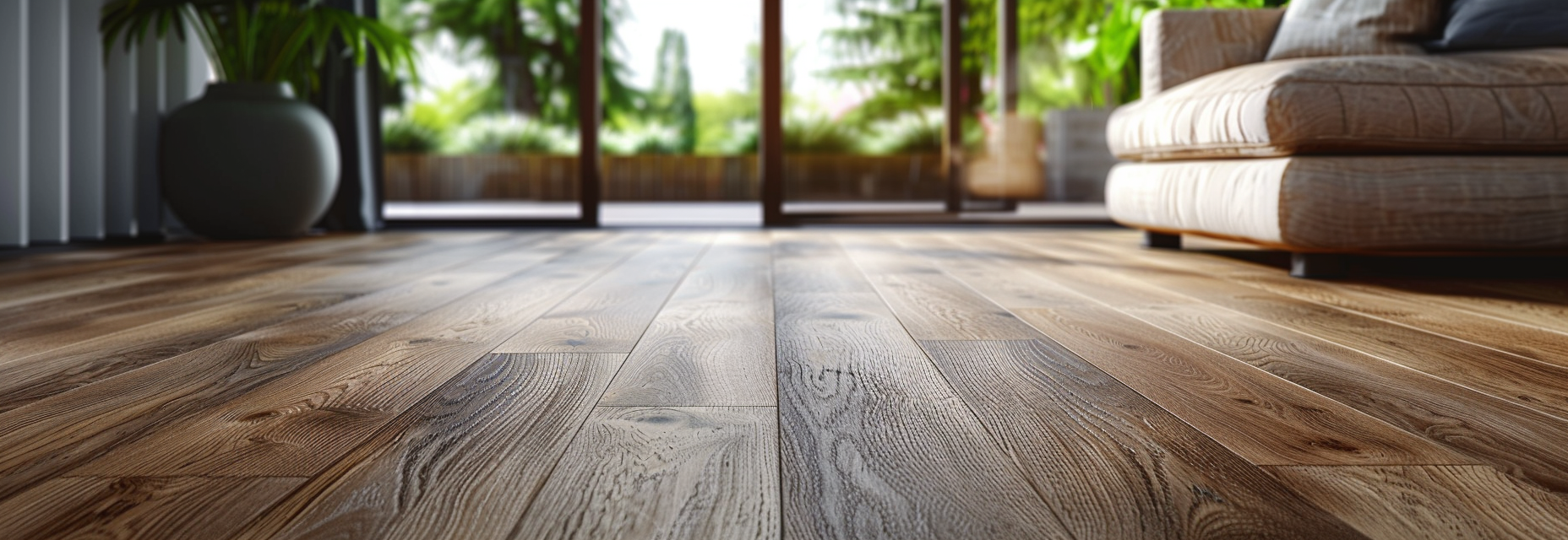 Brown Oak Laminate Flooring in Forest