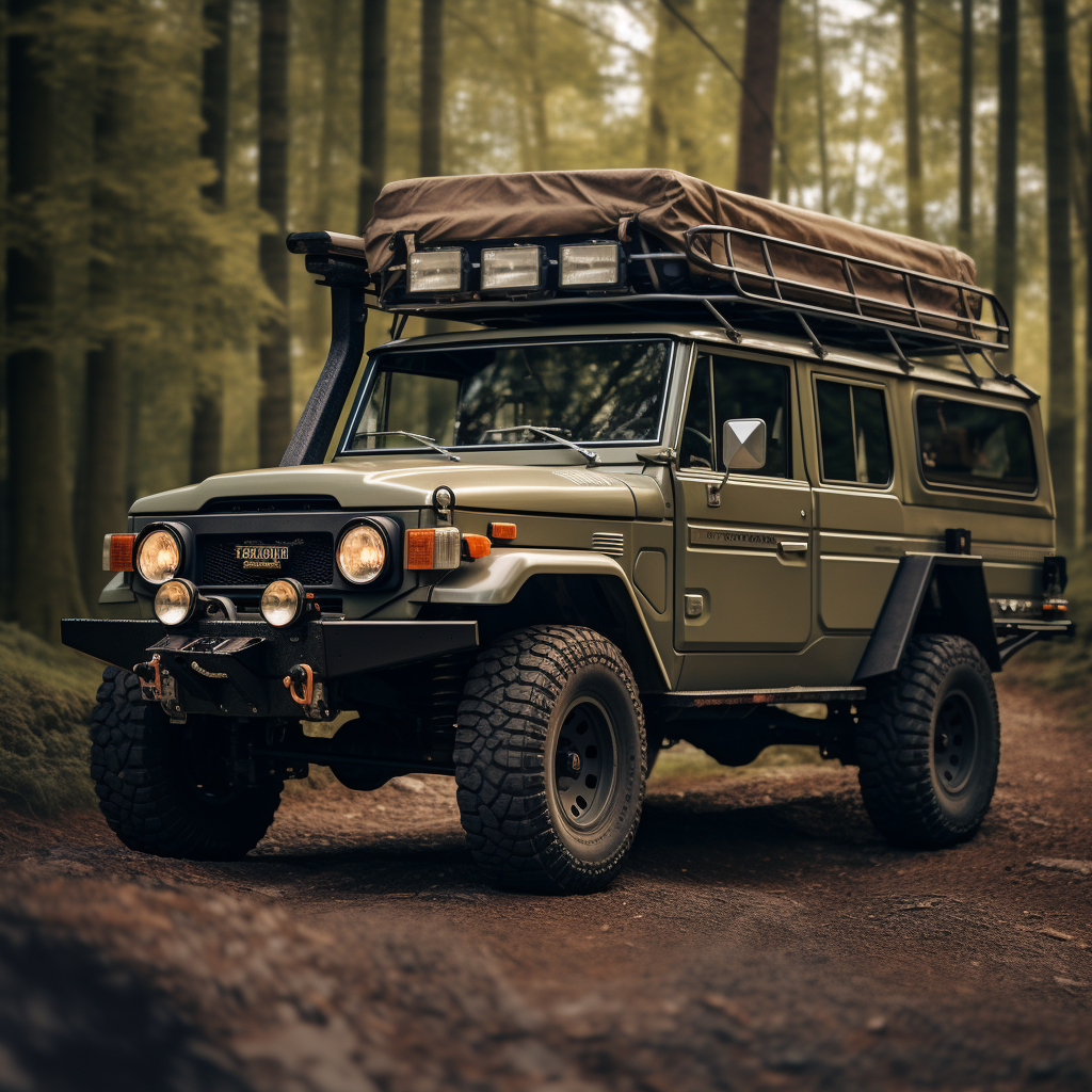 Vintage LandCruiser Camper Van Convertible