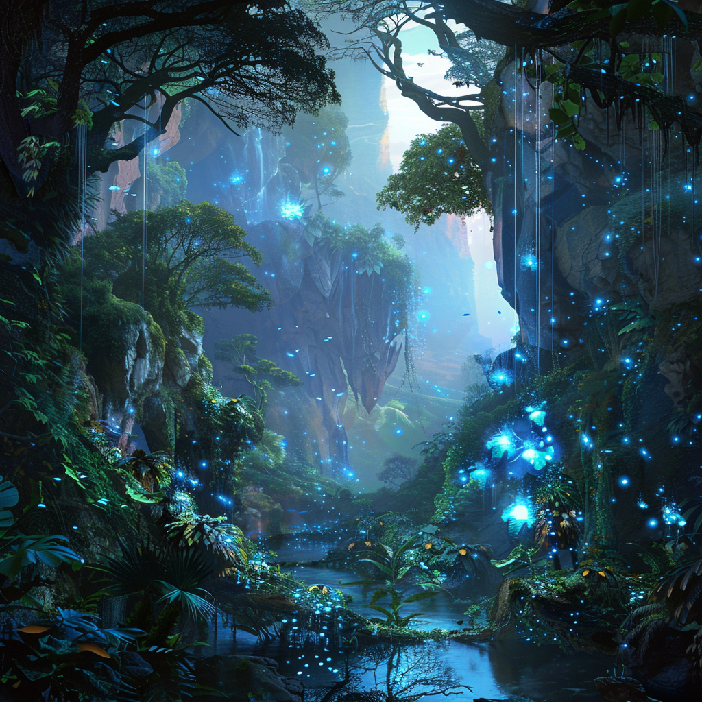 Avatar in Jungle with River