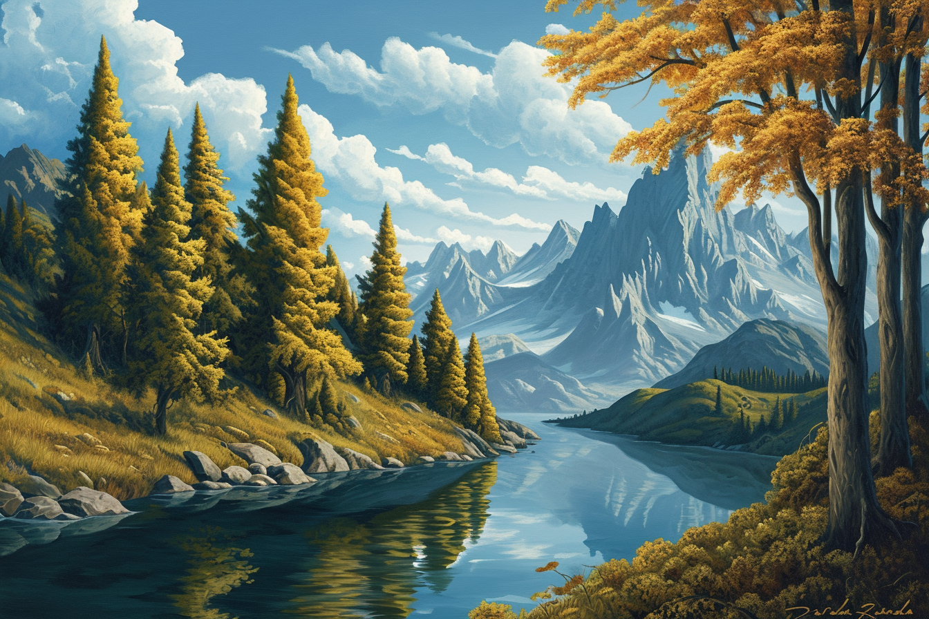 Stunning mountain landscape by Rob Gonsalves