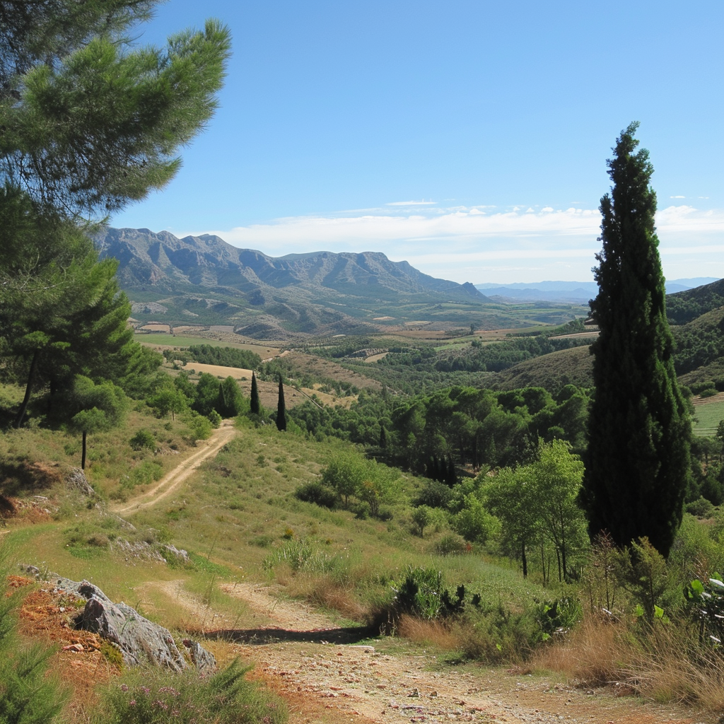 Beautiful raw style landscape in Sola de Vega