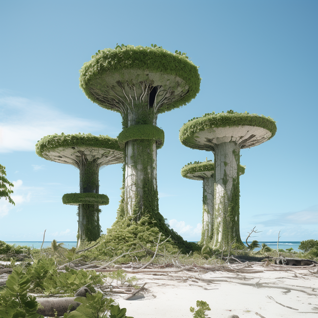 Landscape Architecture Towers Enewetak Atoll Nuclear Tests