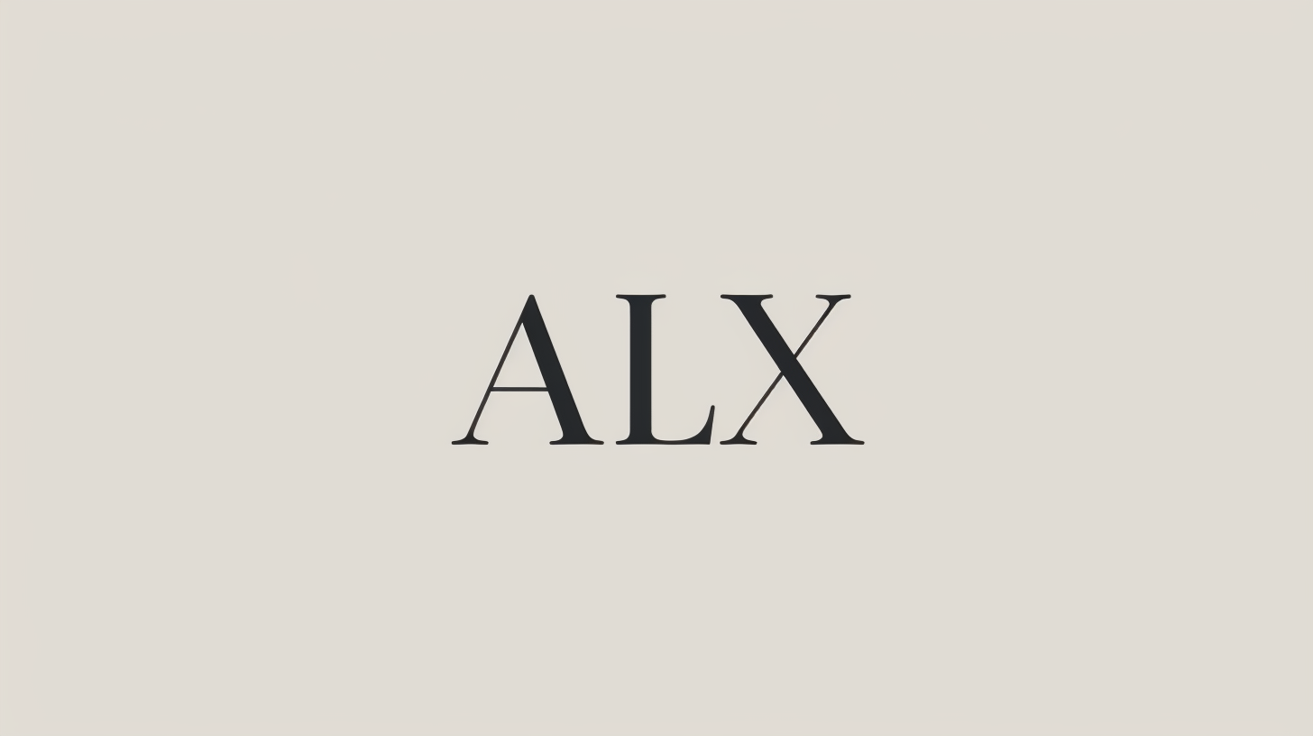 Elegant ALX Language School Logo