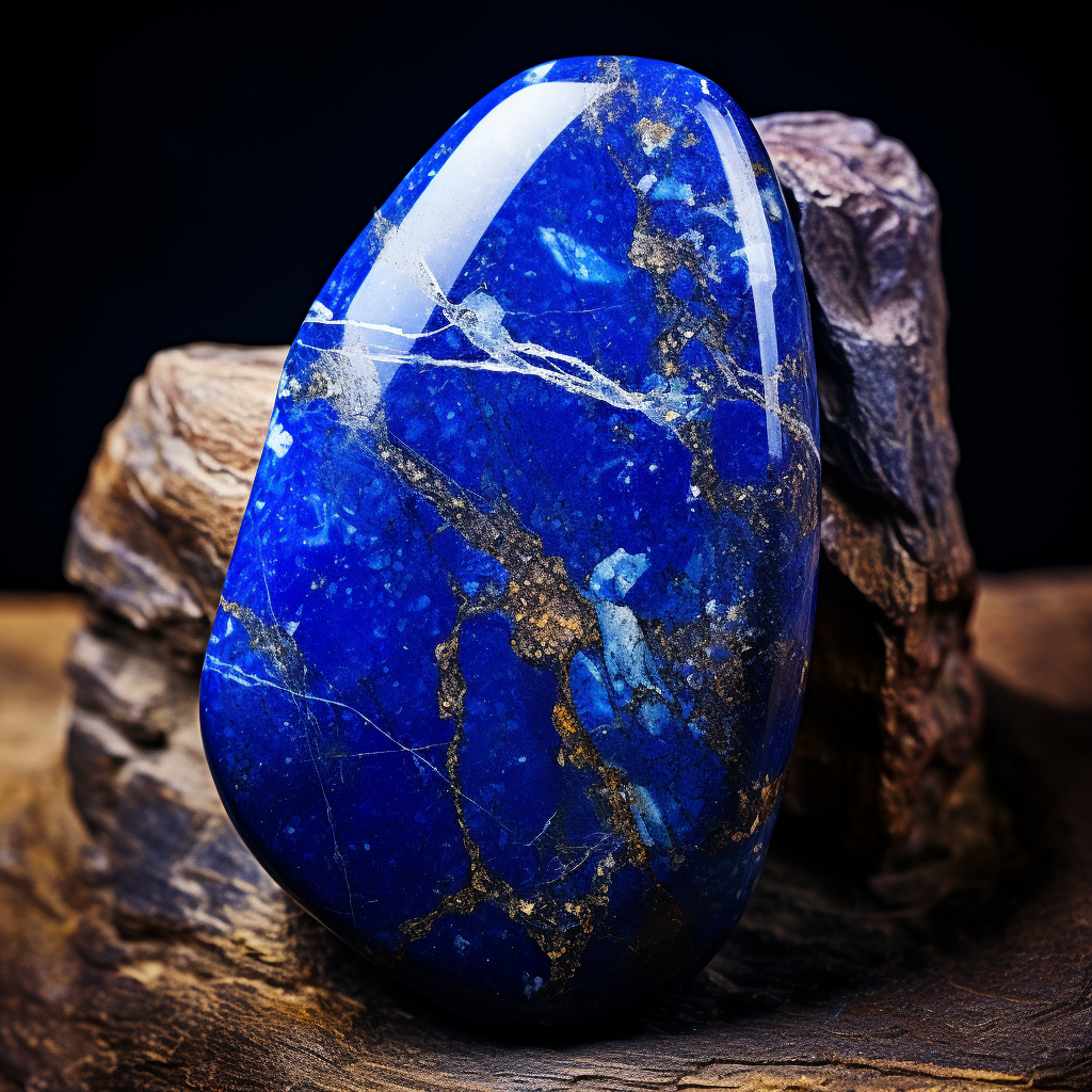 Lapis Lazuli Stone with Natural Patterns