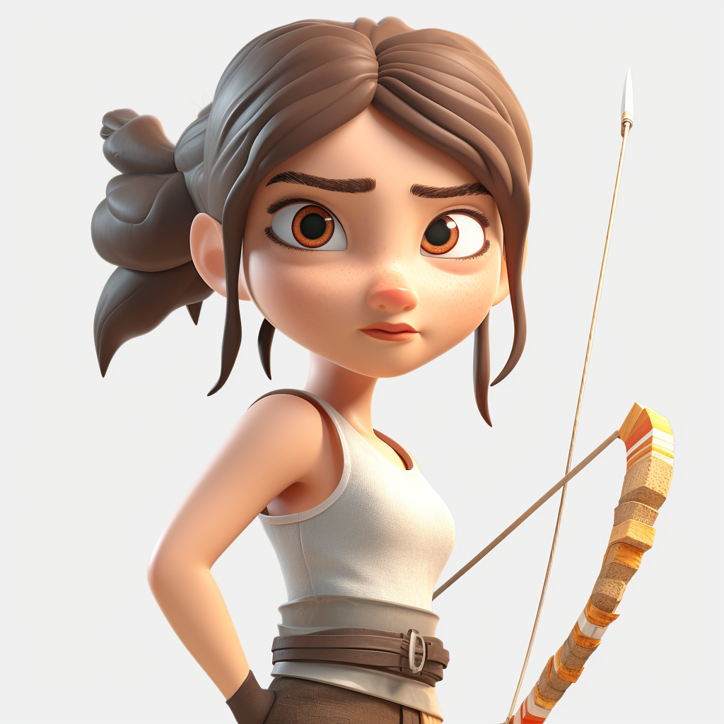 Lara Croft in Pixar Style Adventure