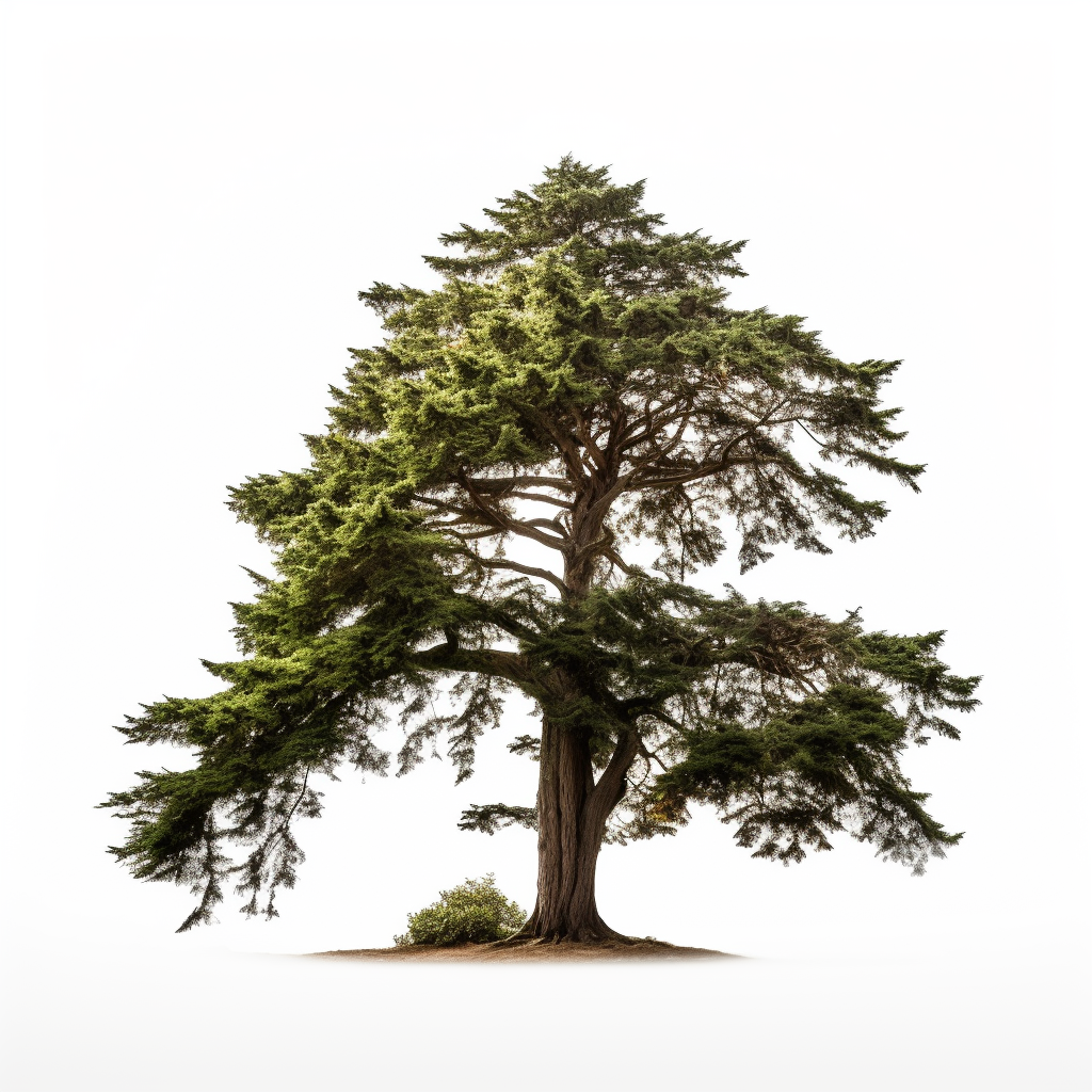 Cedar Tree with Green Foliage