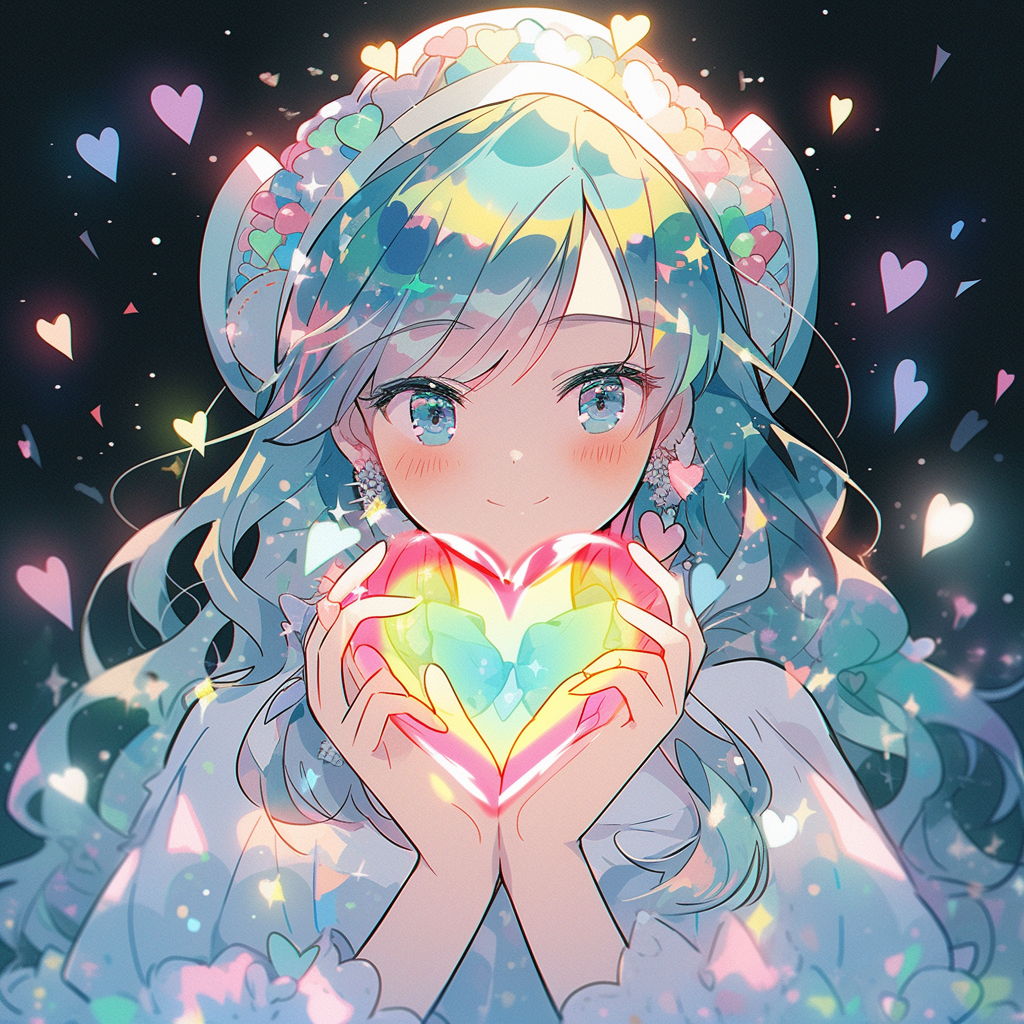 A beautiful heart filled with love