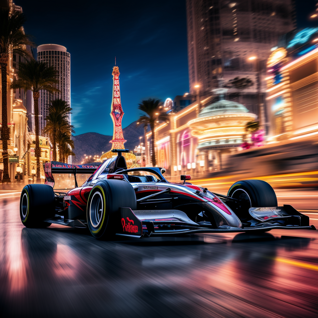 2023 F1 Car in Las Vegas