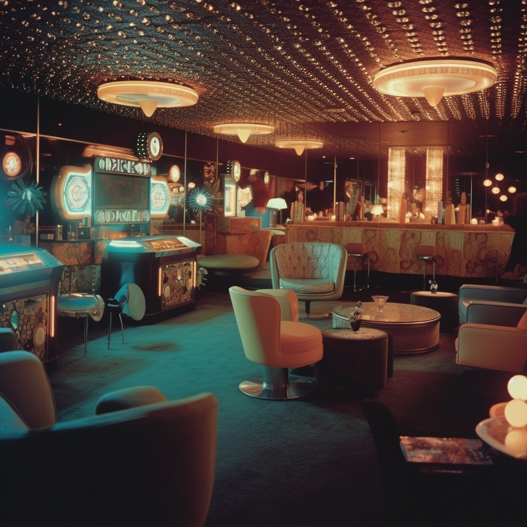 Neon-lit VIP Lounge in Las Vegas