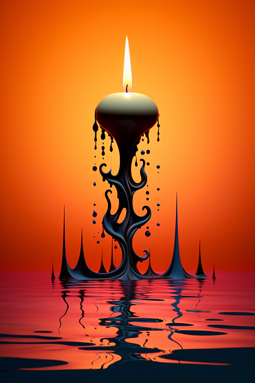 Surreal Art of the Last Candle