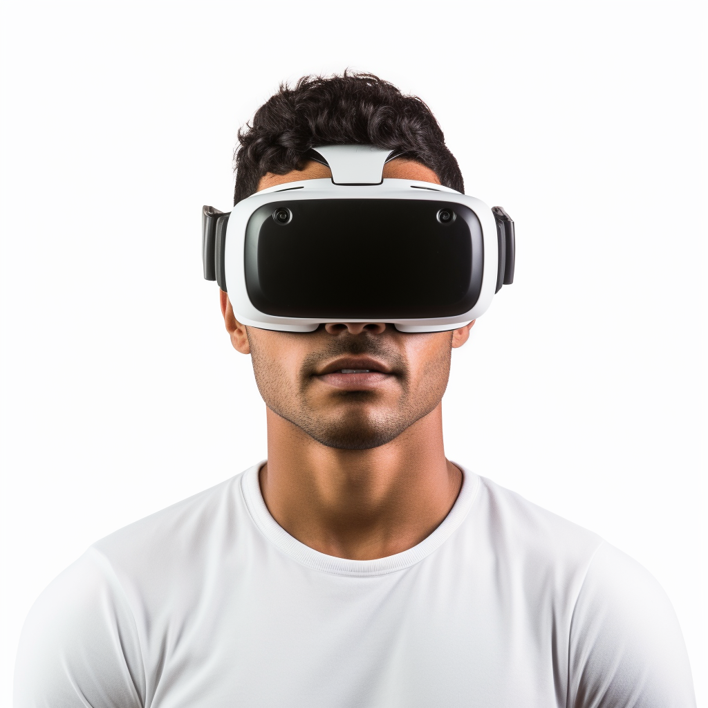 Latin Man Virtual Reality Headset