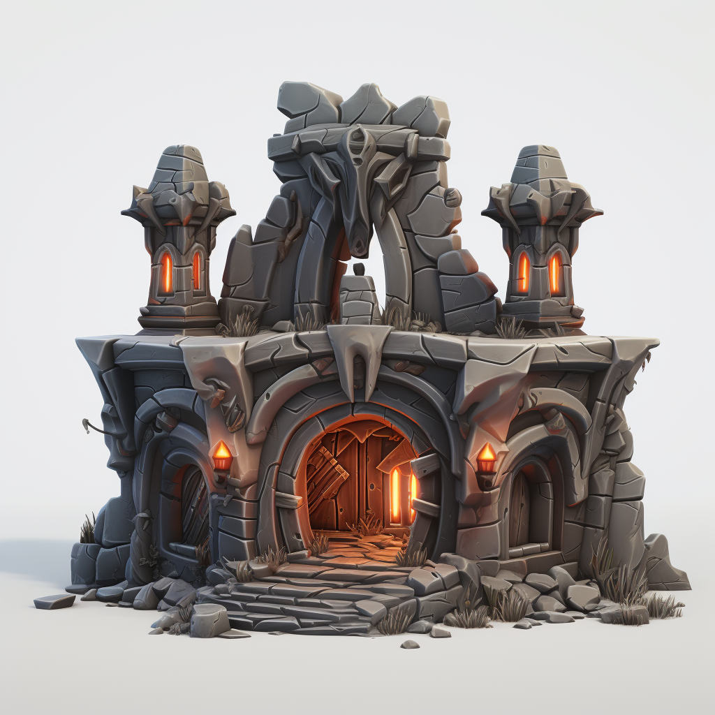 RPG game design for lava castle