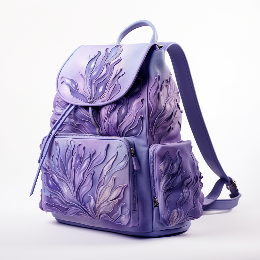 Soft lavender colored backpack