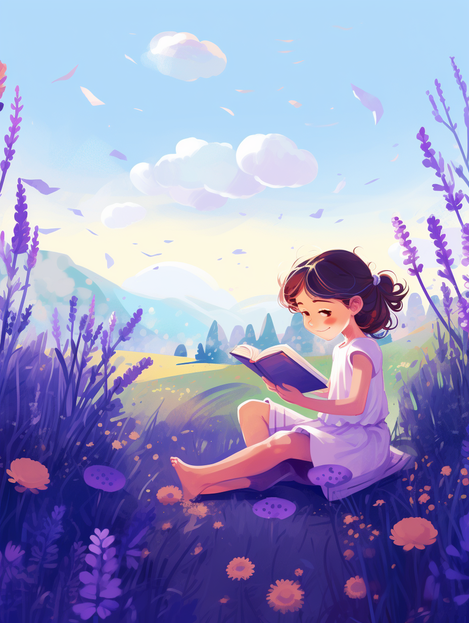 Vibrant children book illustration