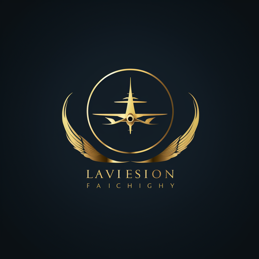 Simple and Luxurious Lavish Landings Logo