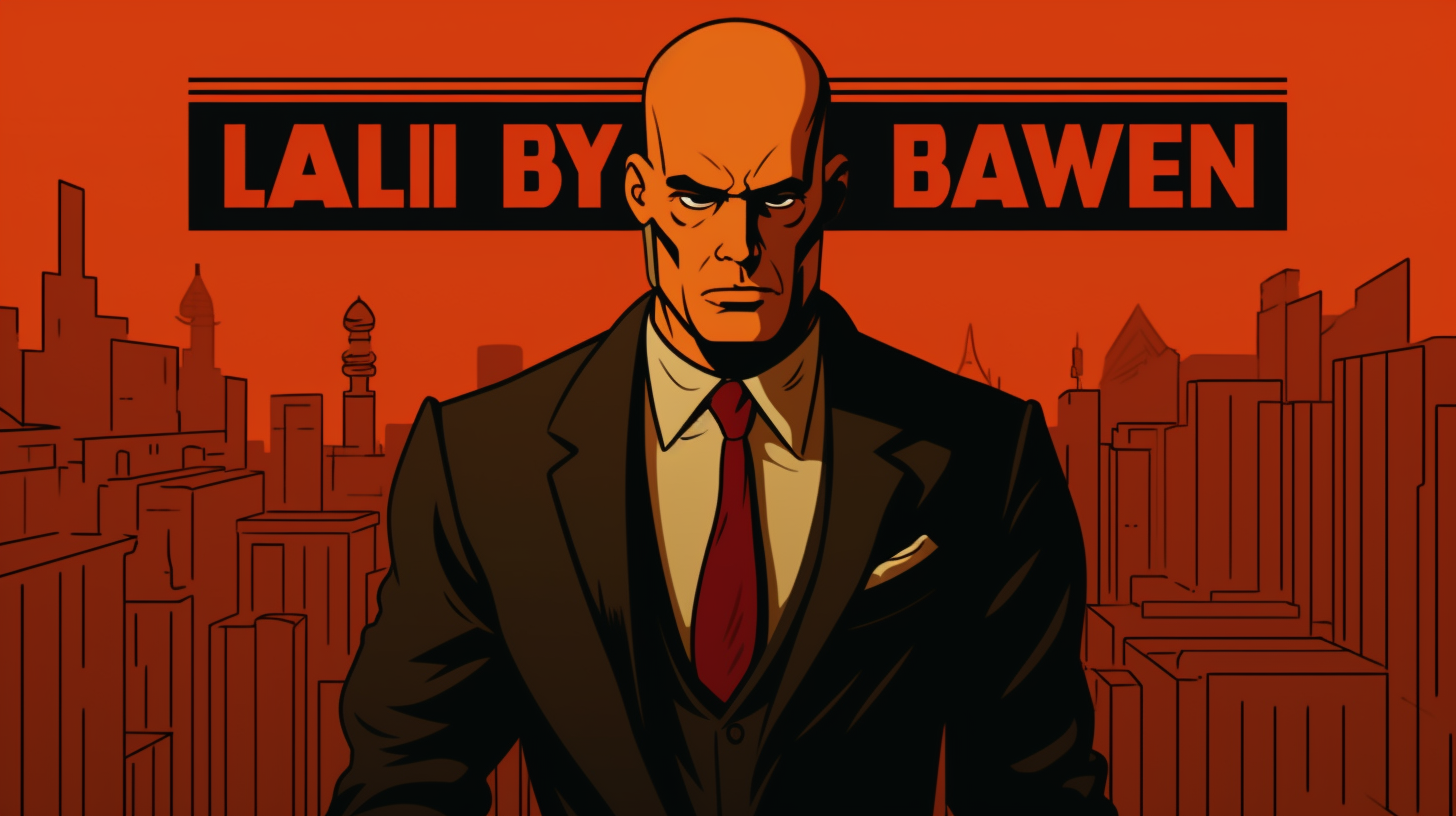 Title screen for law TV series with bald man