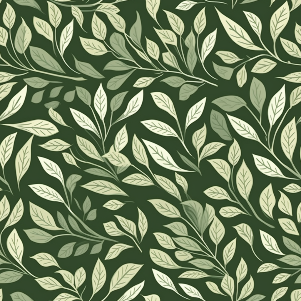 Leaf pattern tile design for interior decoration