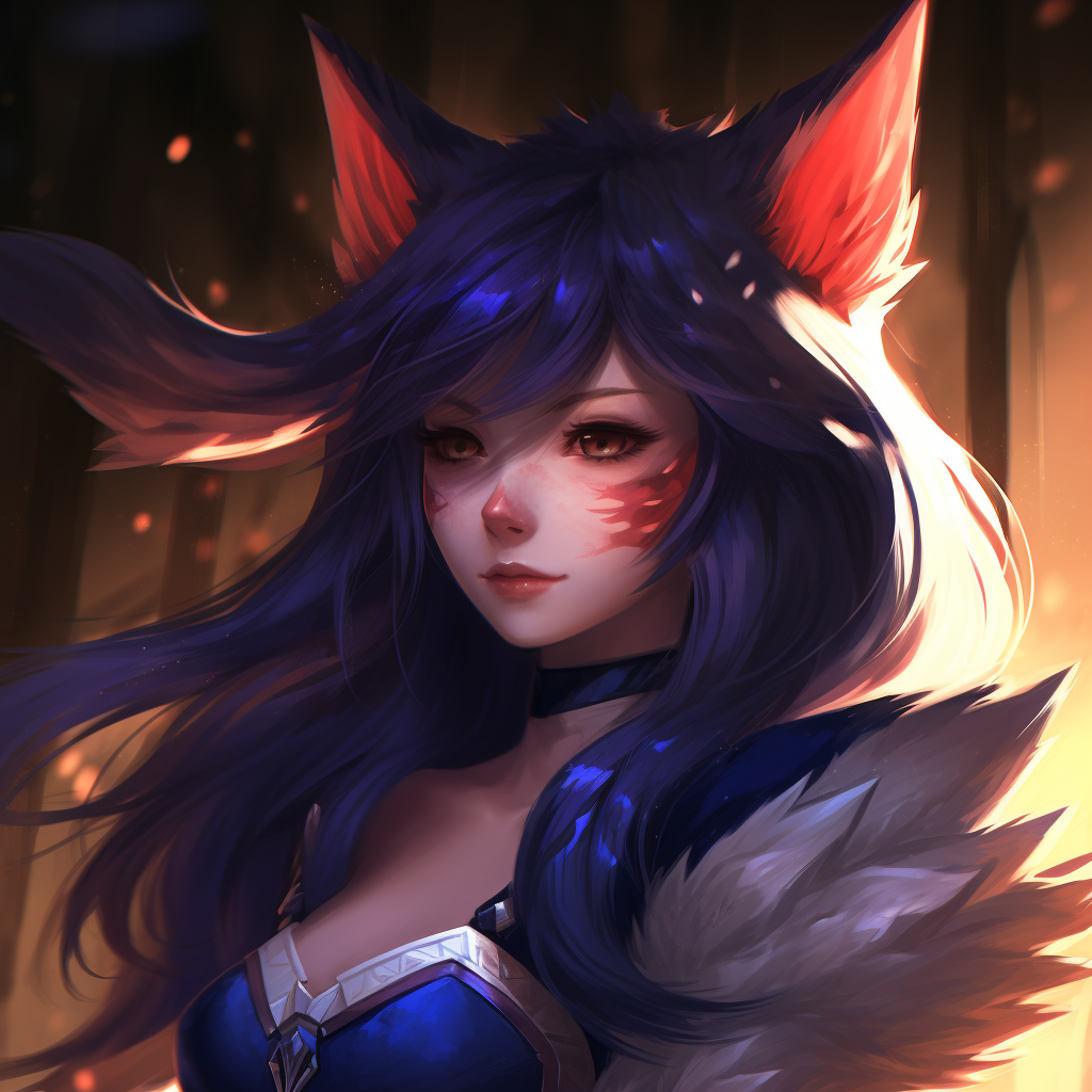 League of Legends Ahri in-game art