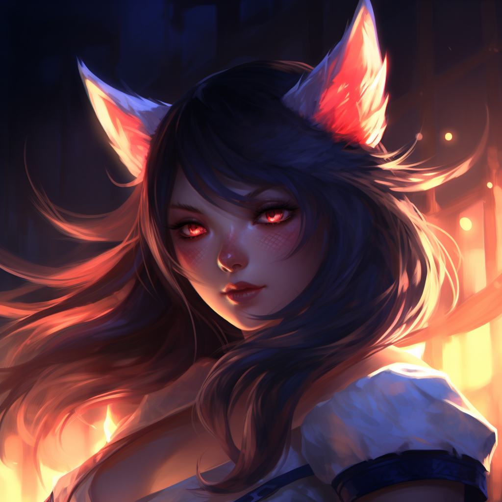 Ahri champion artwork in League of Legends