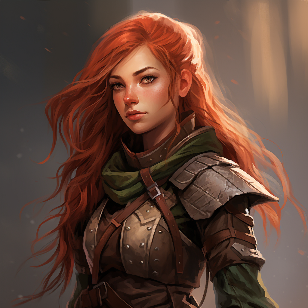 Elf Teen Girl in Leather Armor