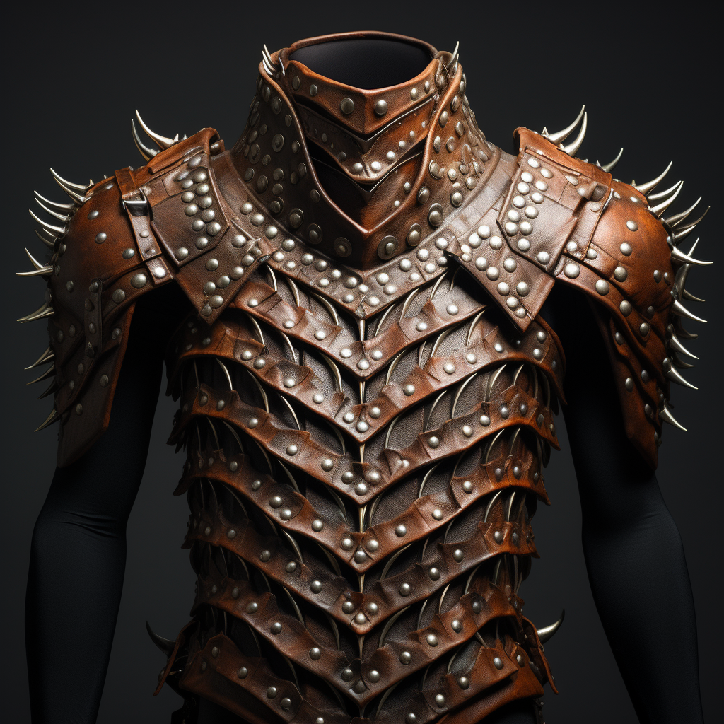 Leather armor with metal studs