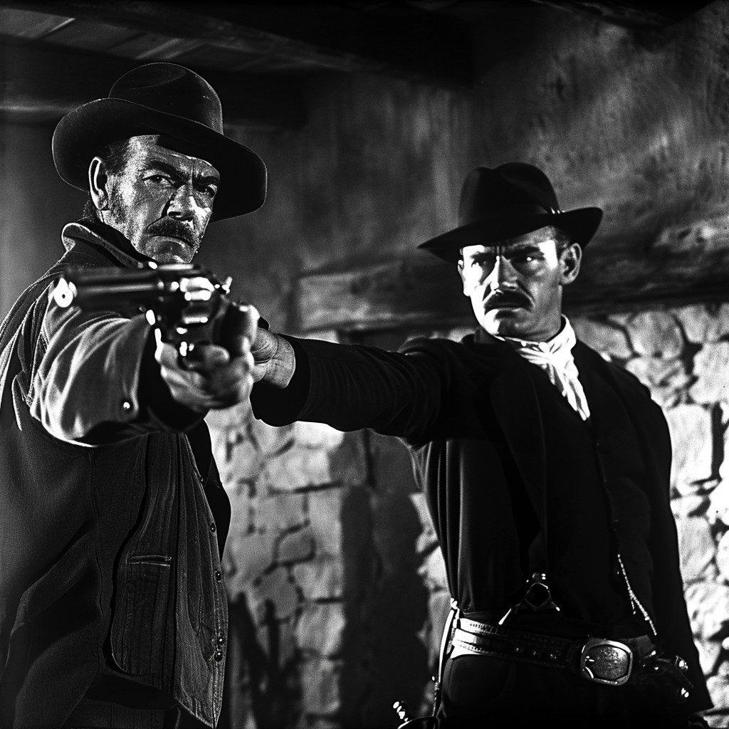 Lee Van Cleef Sean Connery gun duel