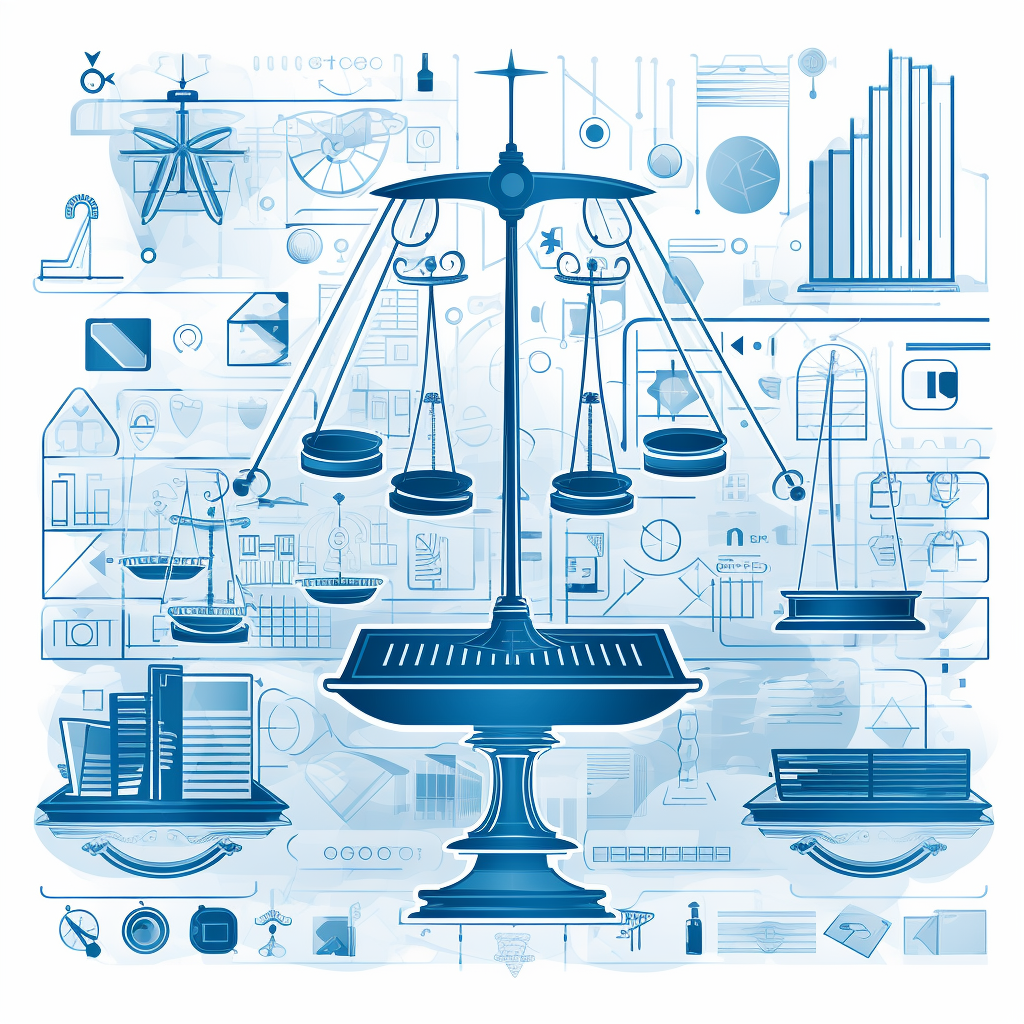 legal technology blue and white design