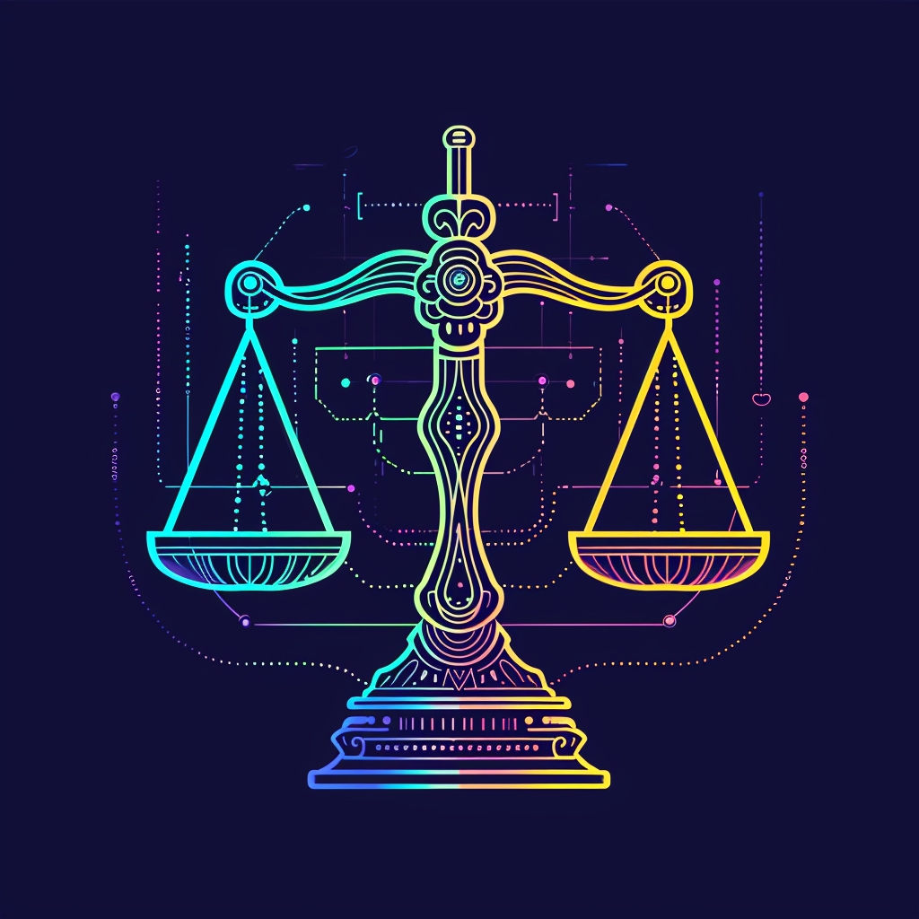 Logo of legal agency in AI style