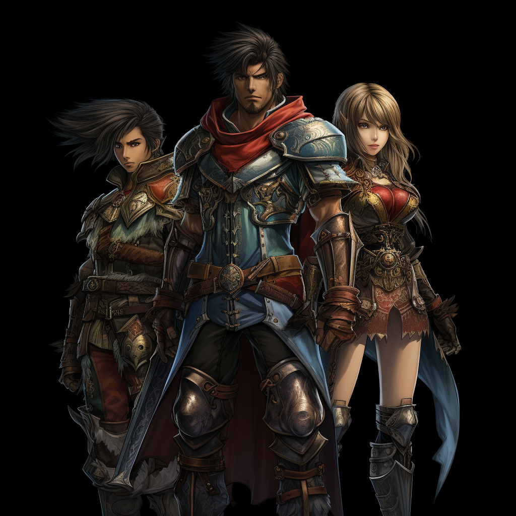 Next-gen remake of Legend of Dragoon characters