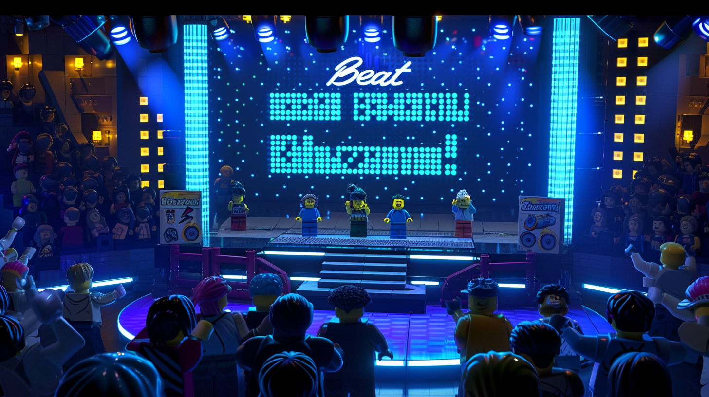 Lego Game Show Stage with Beat Shazam