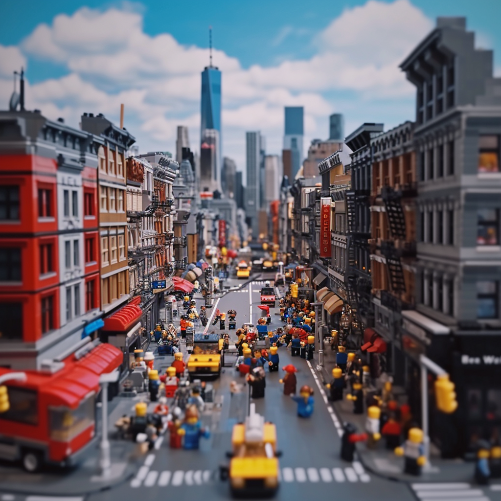 LEGO NYC Photorealistic Live People