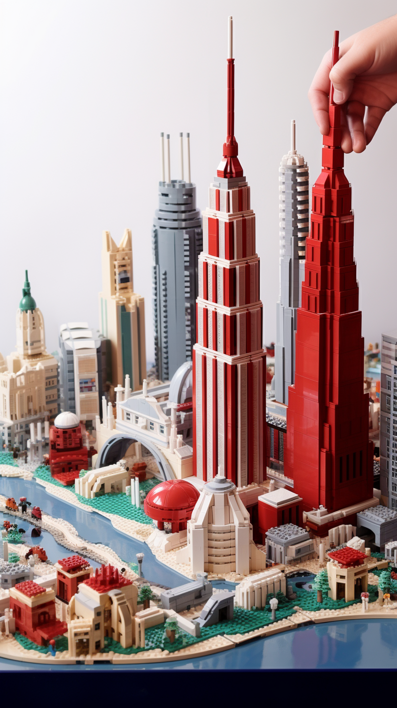 Impressive structures built from LEGO bricks