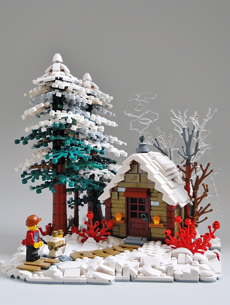 Lego winter scene